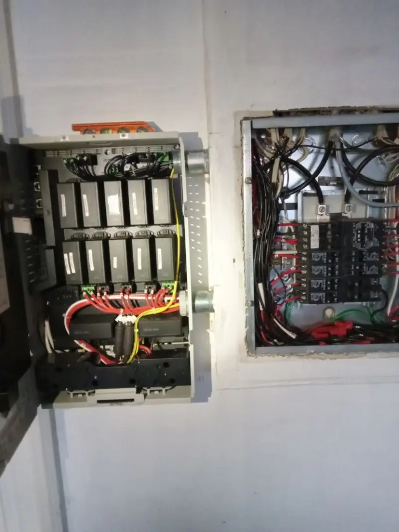 Electrical panel upgrade completed for Security Camera Wiring in Lindon